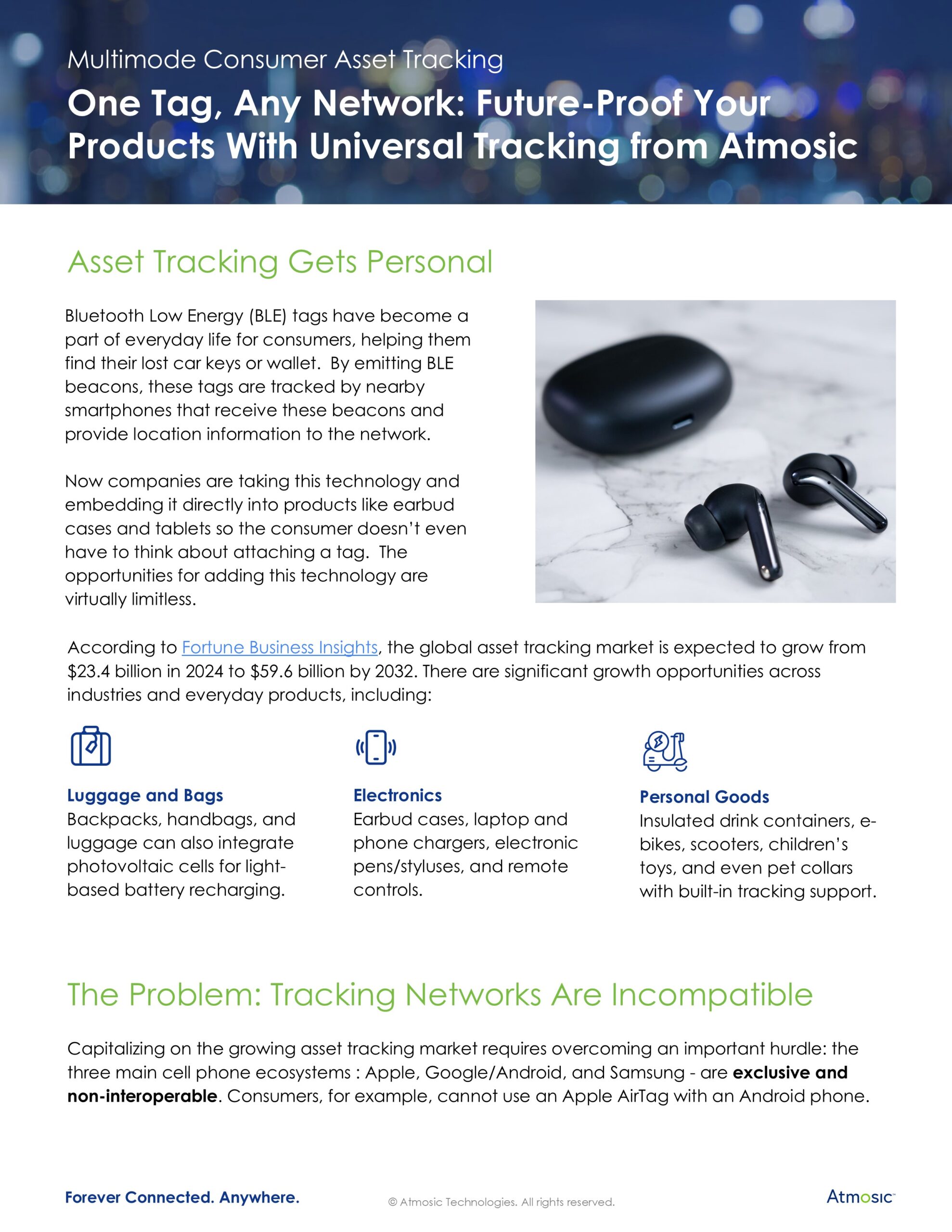 Atmosic Multimode Consumer Asset Tracking White Paper